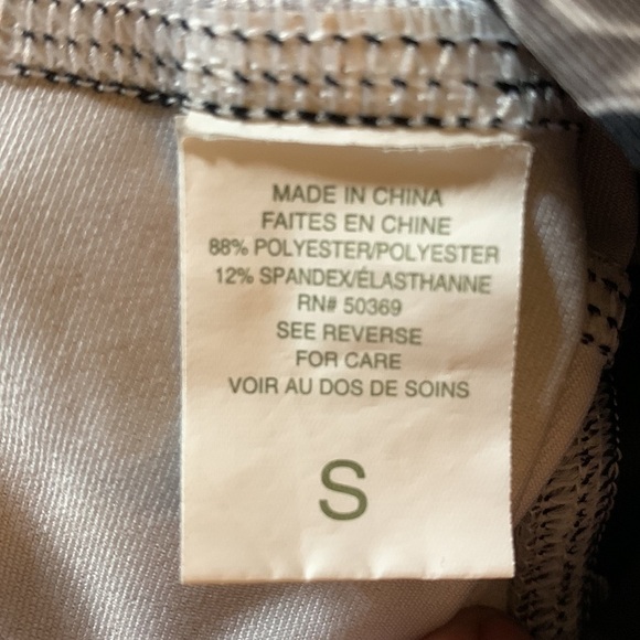 Jockey Leggings Size Small floral design black gray and white good condition - Picture 6 of 7